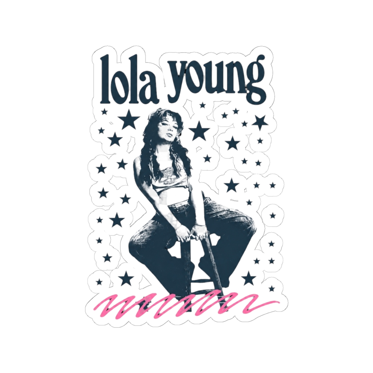 Vintage Aesthetic Lola Young Sticker