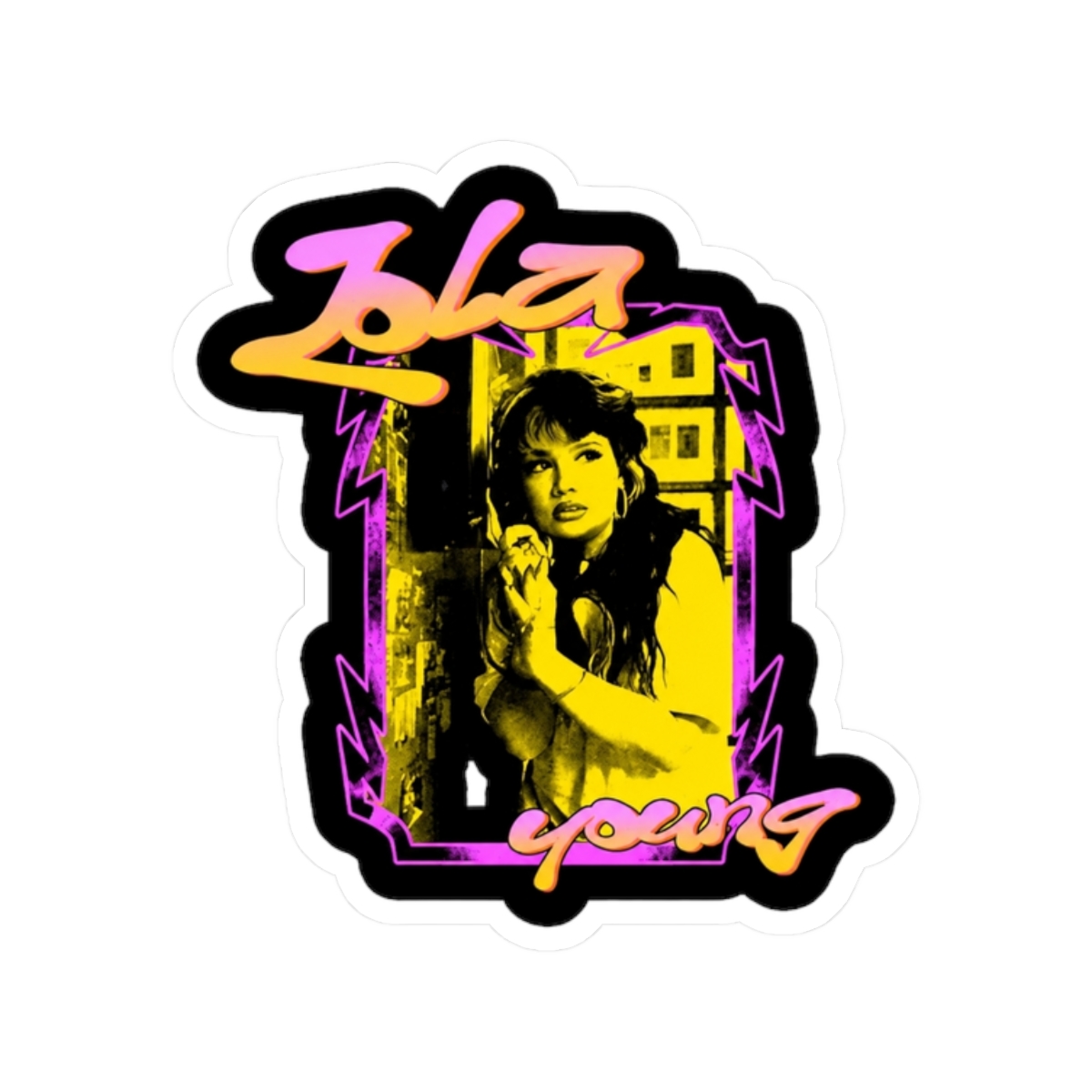 Vintage Threshold Singer - Lola Young Sticker - alternate angle 2, merchandise