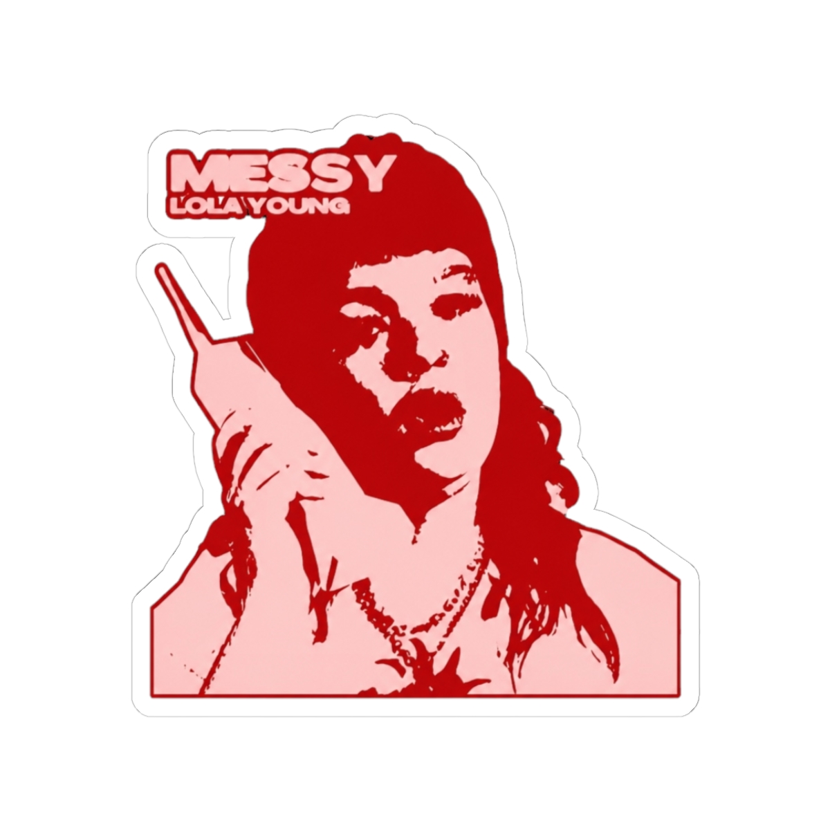 Messy lola young Sticker