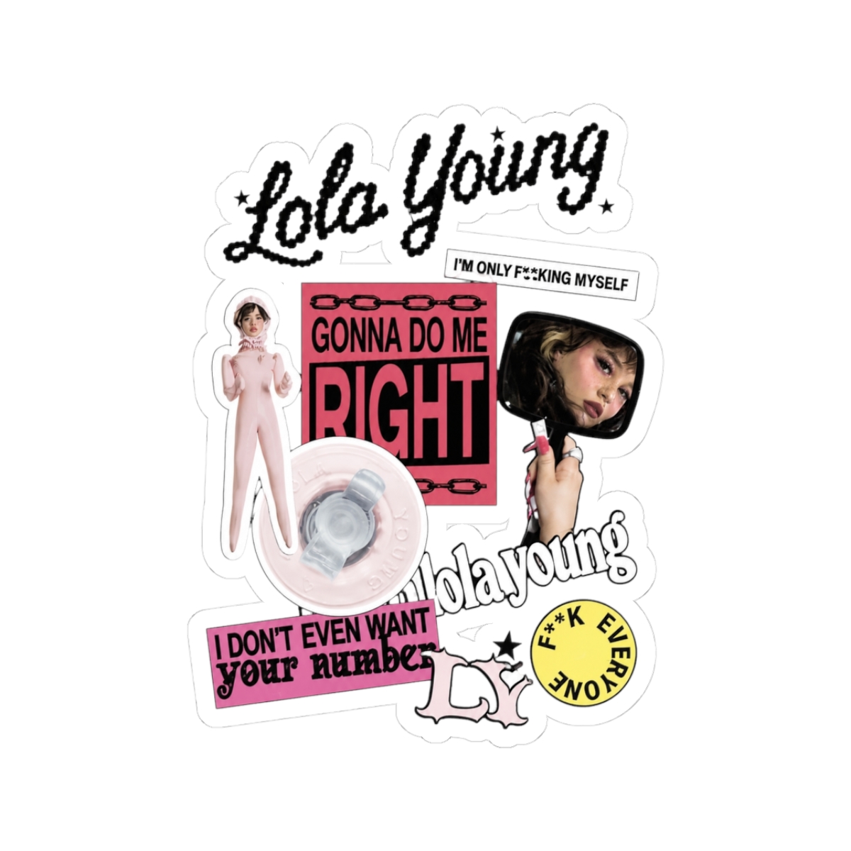 I'm Only F**king Myself Sticker Pack | Lola Young