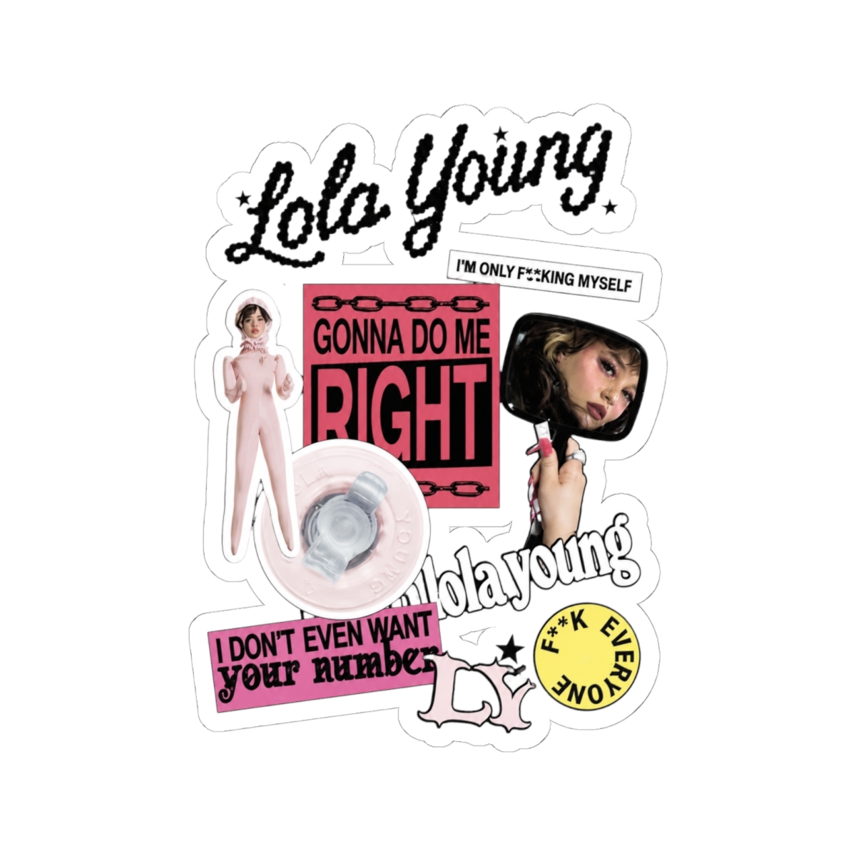 I'm Only F**king Myself Sticker Pack | Lola Young
