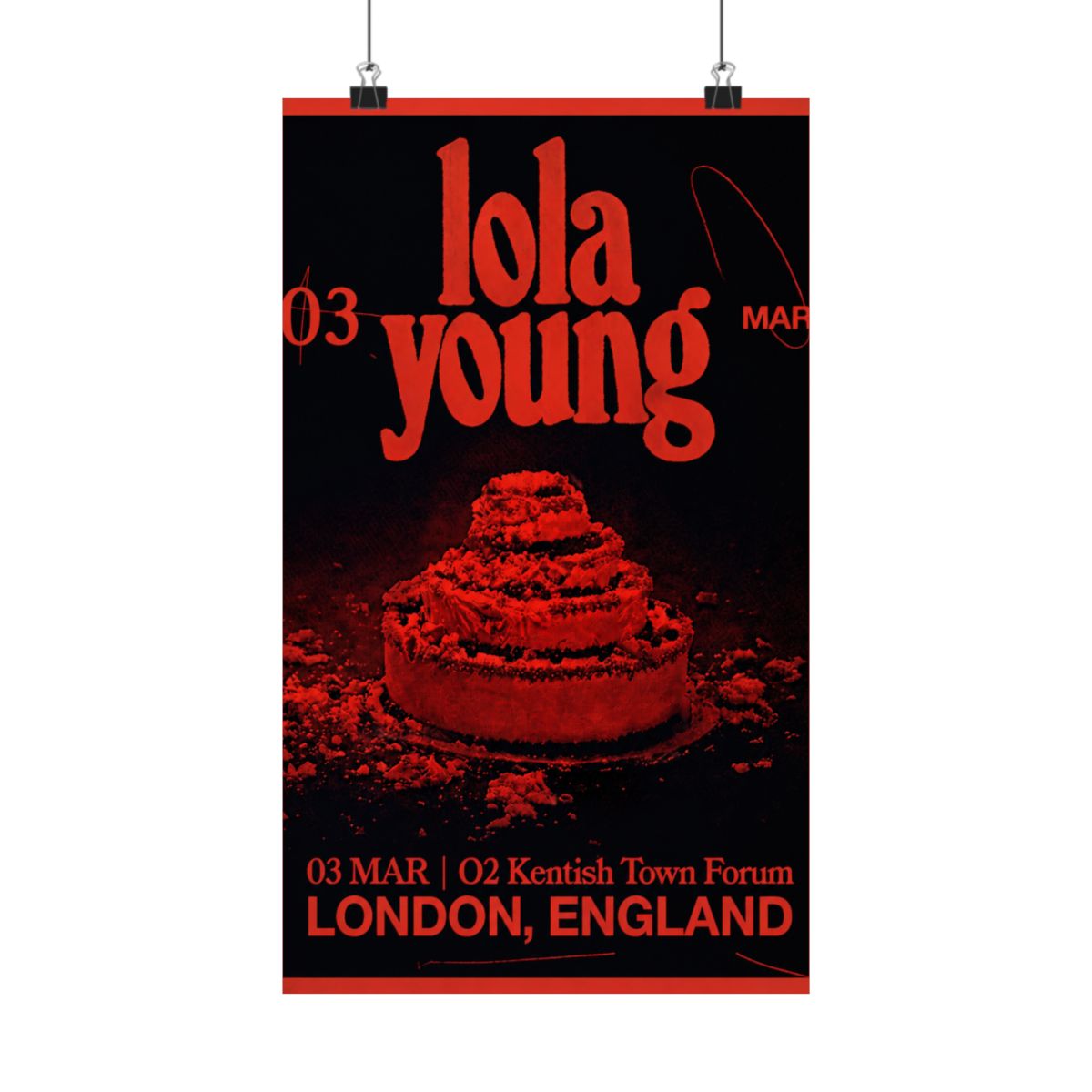 London Tour Print | Lola Young - alternate angle 3, merchandise