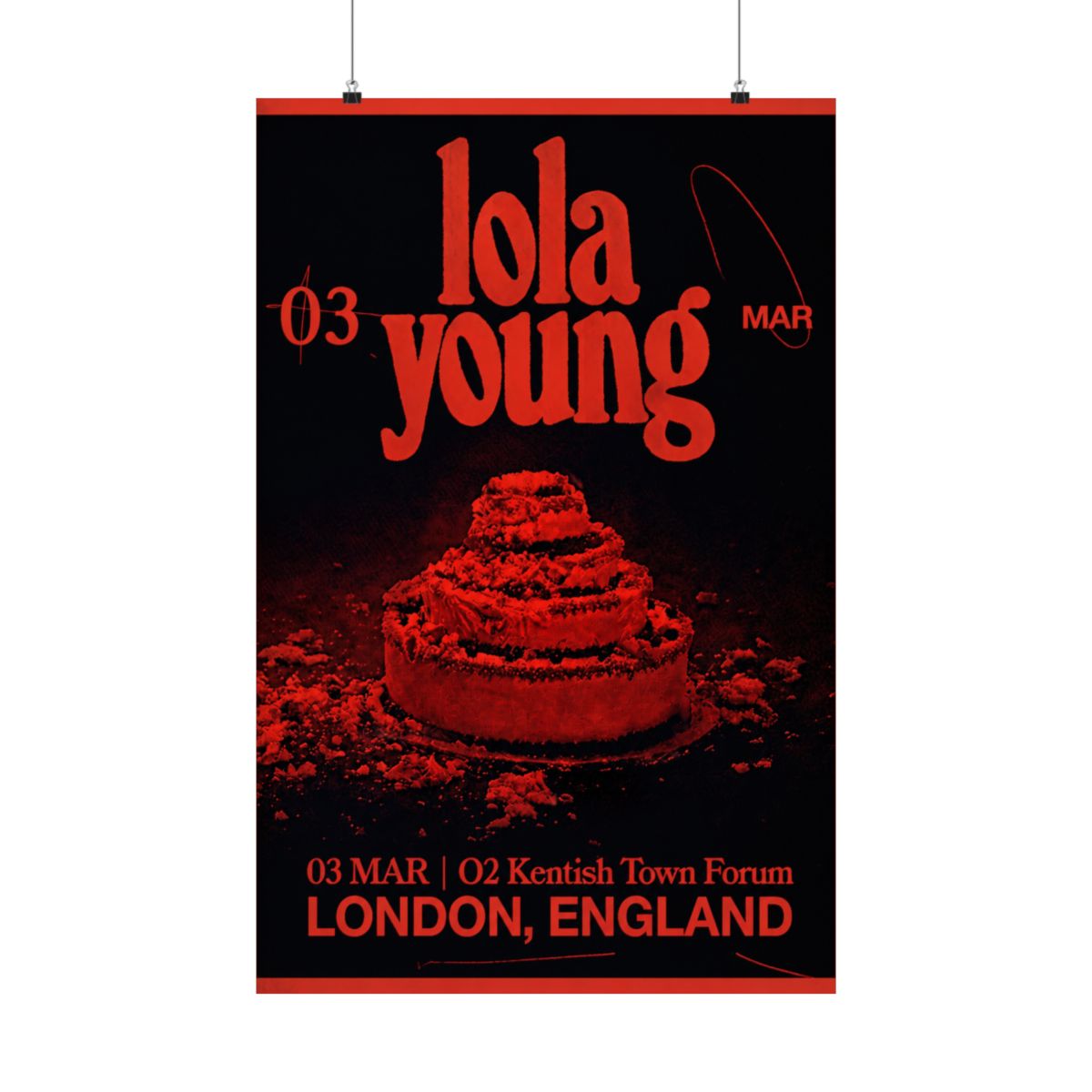 London Tour Print | Lola Young - alternate angle 4, merchandise