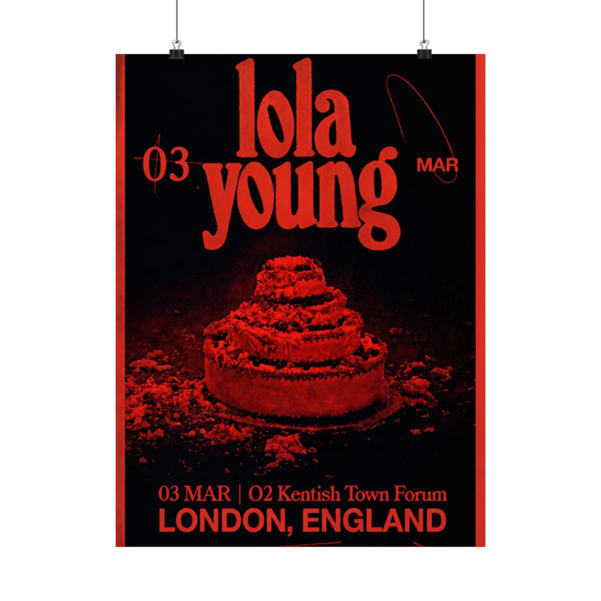 London Tour Print | Lola Young - alternate angle 1, merchandise