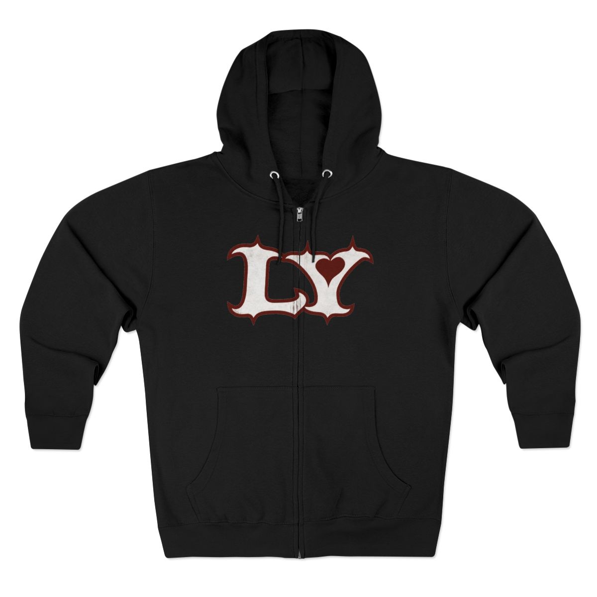 LY black zip-up hoodie | Lola Young