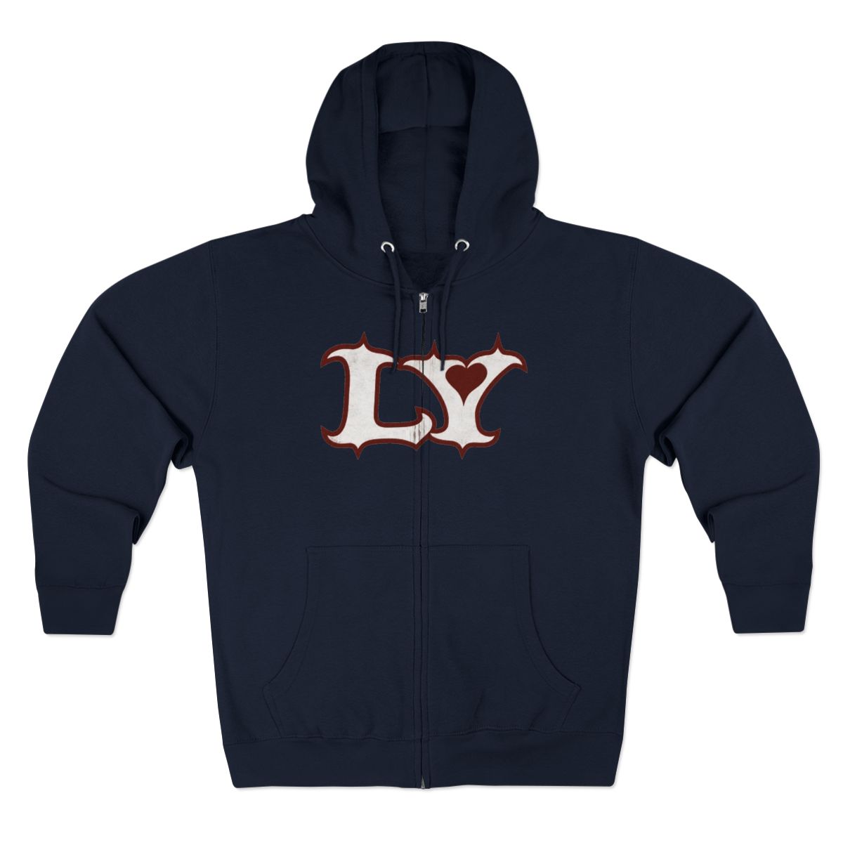 LY black zip-up hoodie | Lola Young